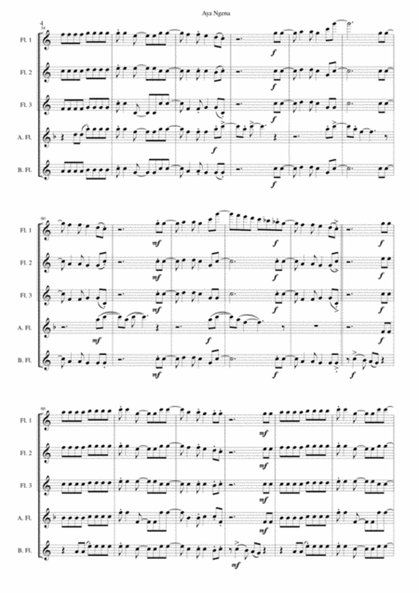 Aya Ngena for flute quintet image number null