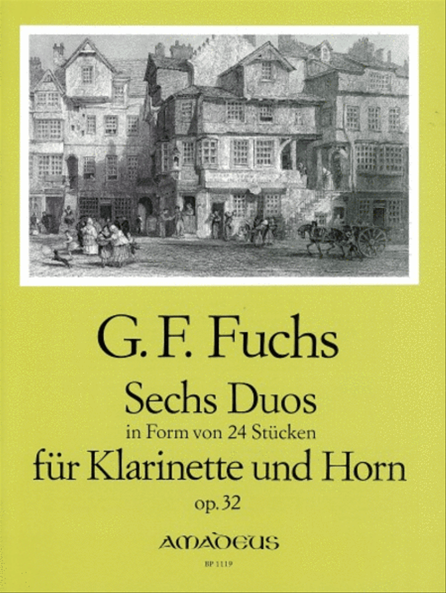 6 Duos consisting of 24 pieces op. 24 Clarinet scores gallery preview page 1