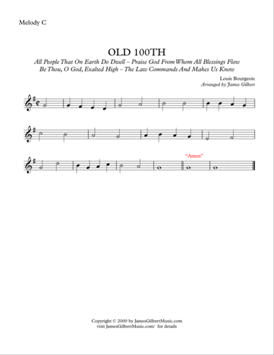 OLD 100TH Small Ensemble scores gallery preview page 6