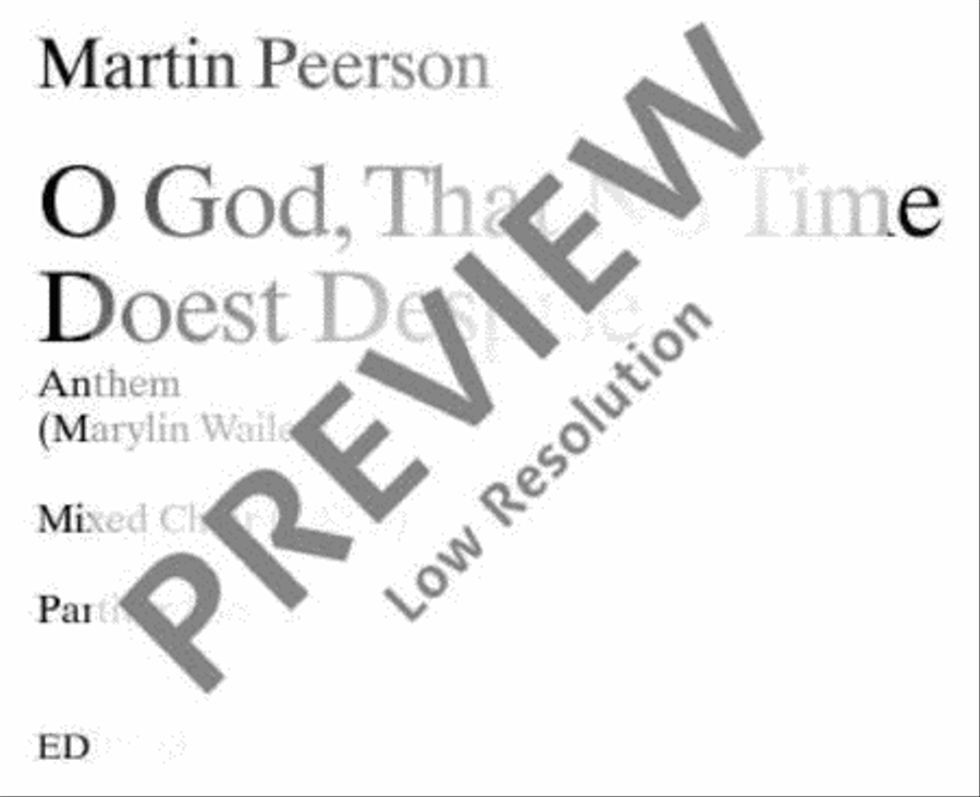 O God That No Time Doest Despise 4-Part scores gallery preview page 2