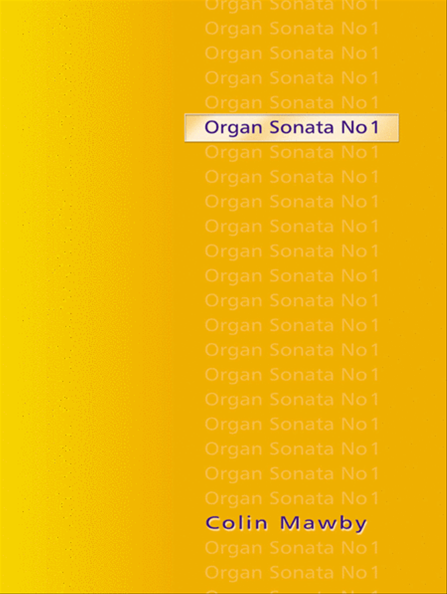 Organ Sonata No 1