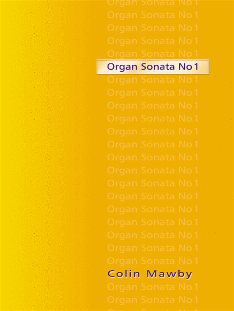 Organ Sonata No 1 Organ scores gallery preview page 1