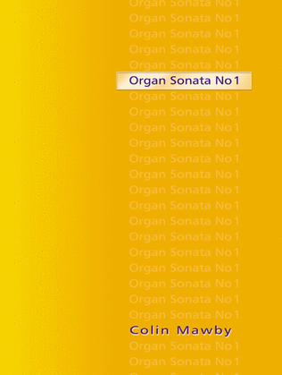Organ Sonata No 1