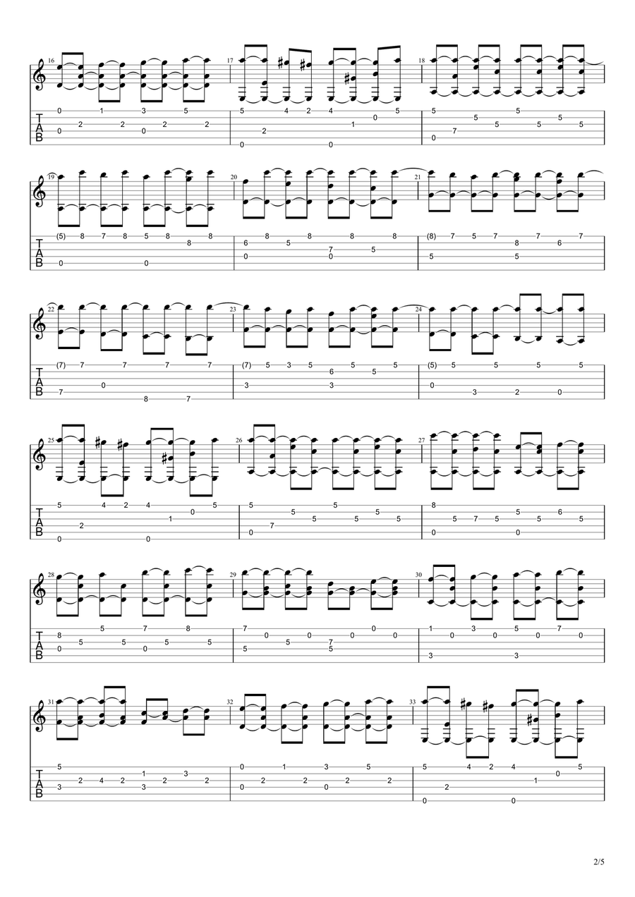 Passacaglia - Handel / Halvorsen Acoustic Guitar scores gallery preview page 2