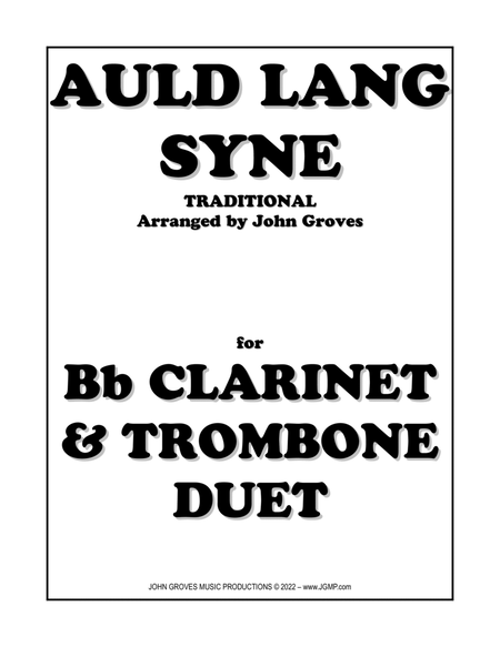 Auld Lang Syne - Clarinet & Trombone Duet image number null