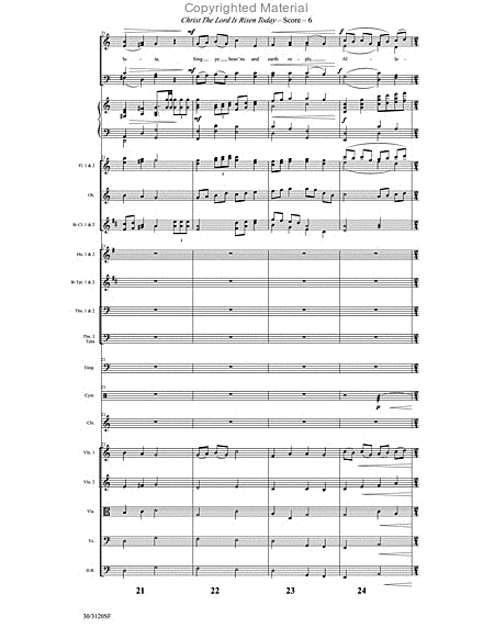 Christ the Lord Is Risen Today! - Orchestral Score and Parts image number null