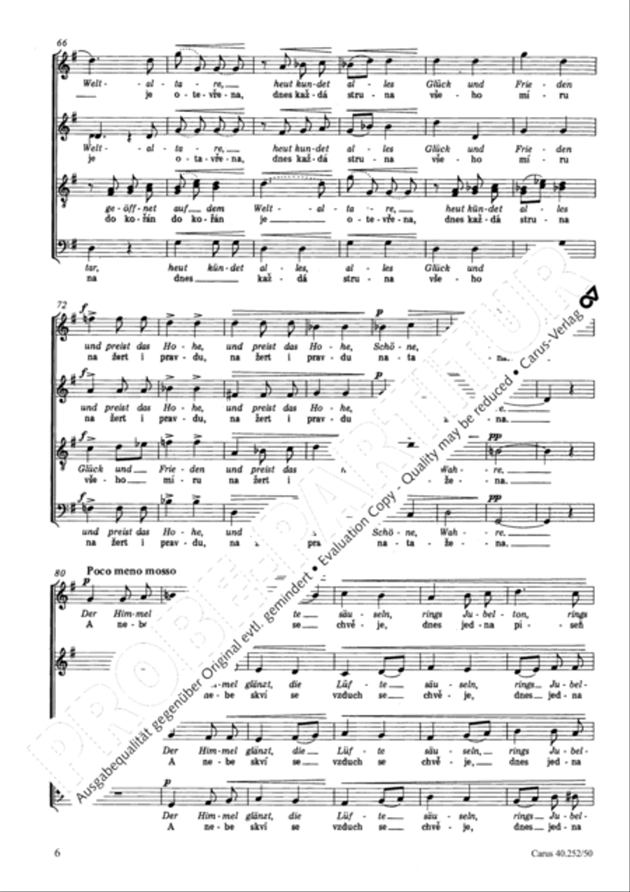 Dnes do skoku a do pisnicky 4-Part scores gallery preview page 7