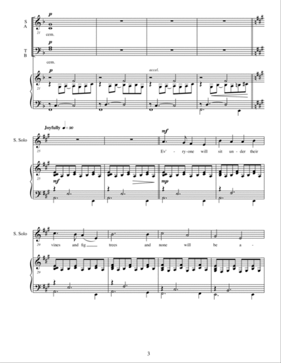 A Hymn for Peace A Hymn for Peace 4-Part scores gallery preview page 3