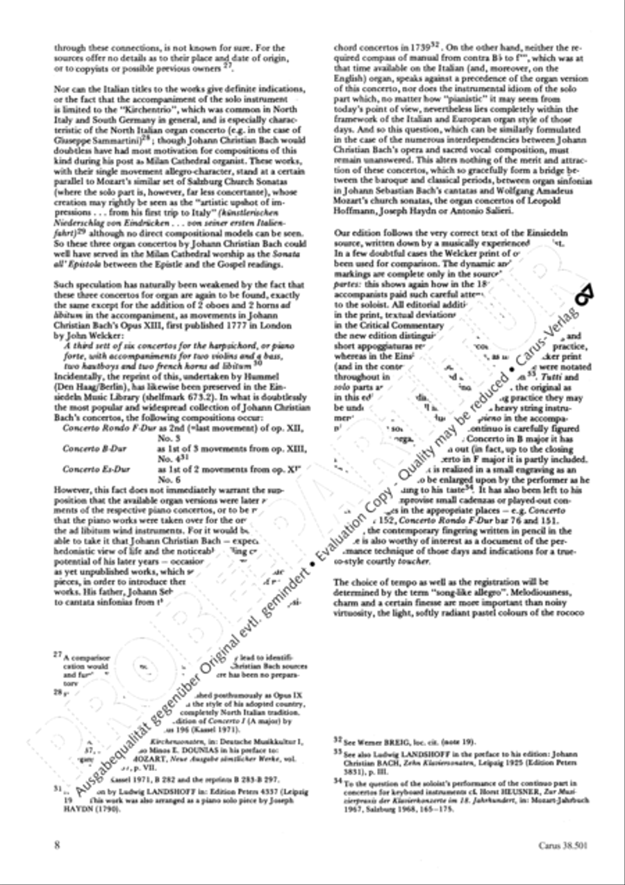 Organ Concerto in F major (Orgelkonzert in F) Violin scores gallery preview page 11