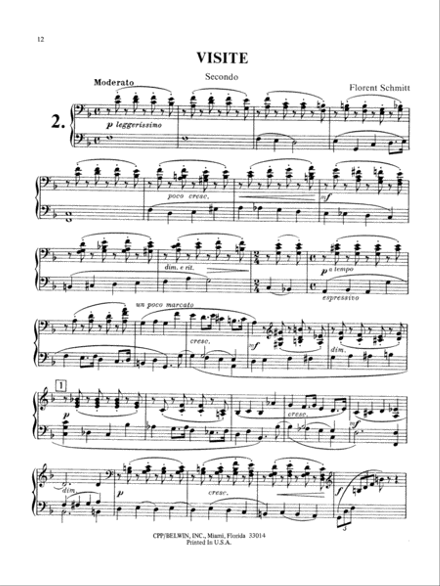 Schmitt: Album of Piano Duets, Volume I Piano Duet scores gallery preview page 1