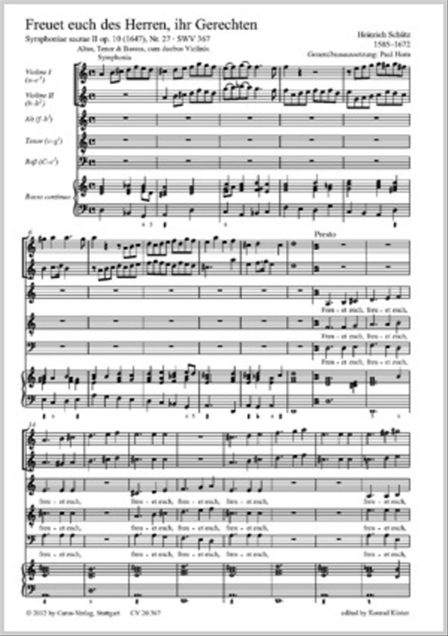 Freuet euch des Herren, ihr Gerechten ATB scores gallery preview page 1