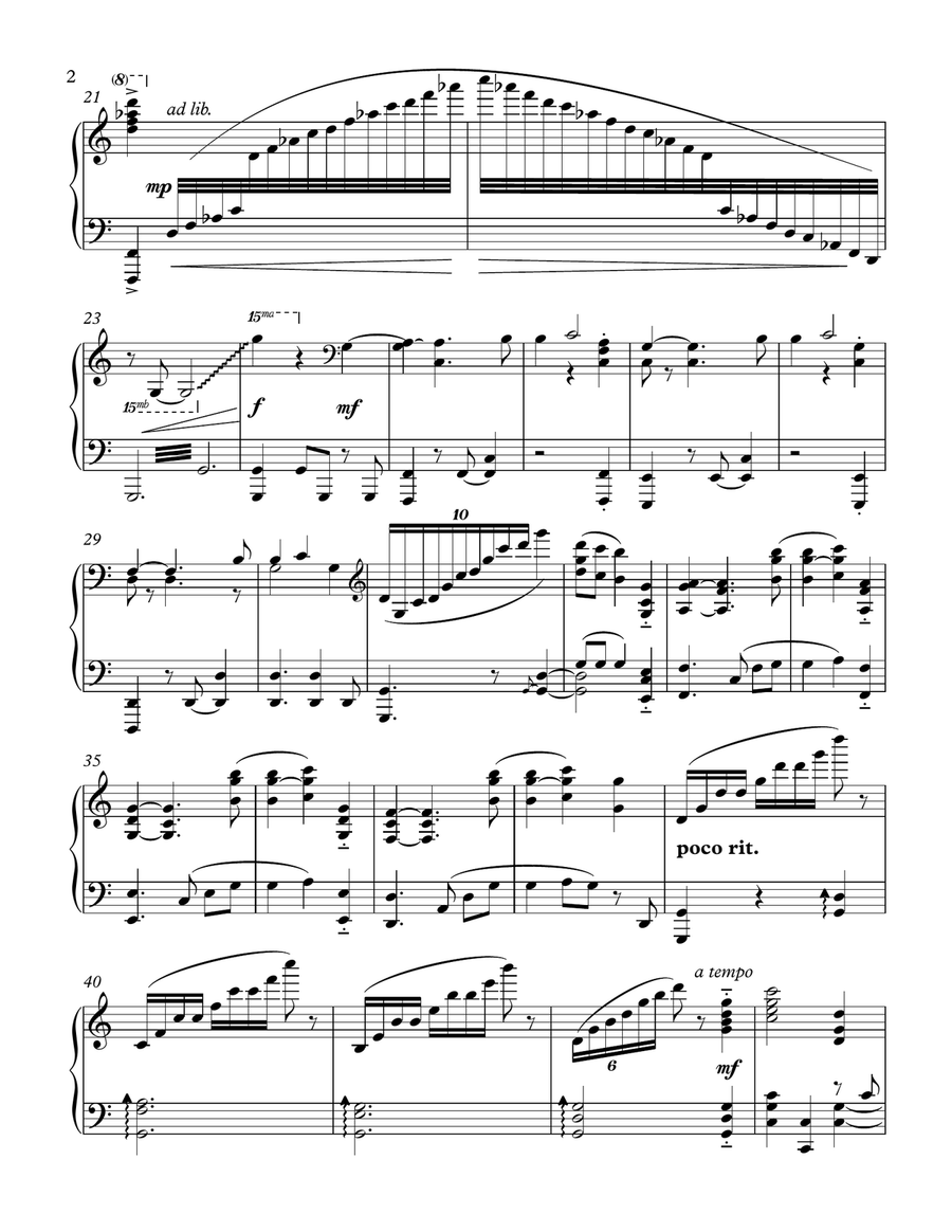 All Hail the Power of Jesus' Name (Diadem) - Solo Piano Piano Solo scores gallery preview page 3
