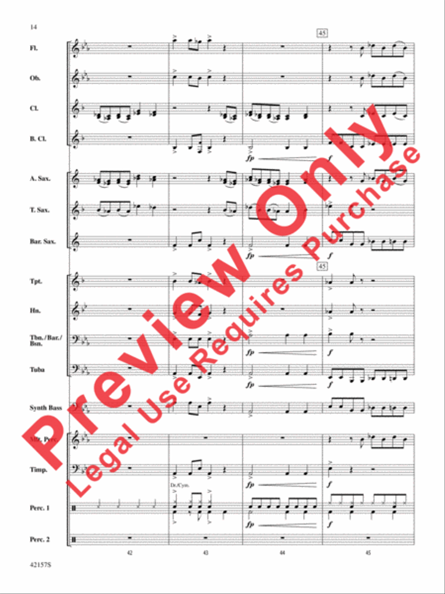 Funkytown Funkytown Concert Band scores gallery preview page 14