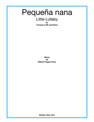 Little Lullaby (Pequeña nana) for Trumpet in Bb and Piano