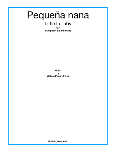 Little Lullaby (Pequeña nana) for Trumpet in Bb and Piano
