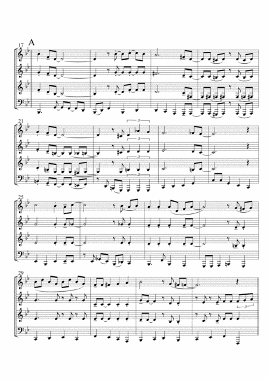 All Of Me Brass Quartet scores gallery preview page 3