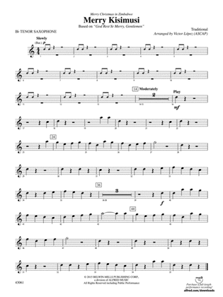 Merry Kisimusi: B-flat Tenor Saxophone
