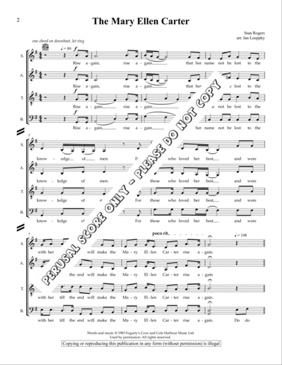 Mary Elen Carter 3-Part scores gallery preview page 2