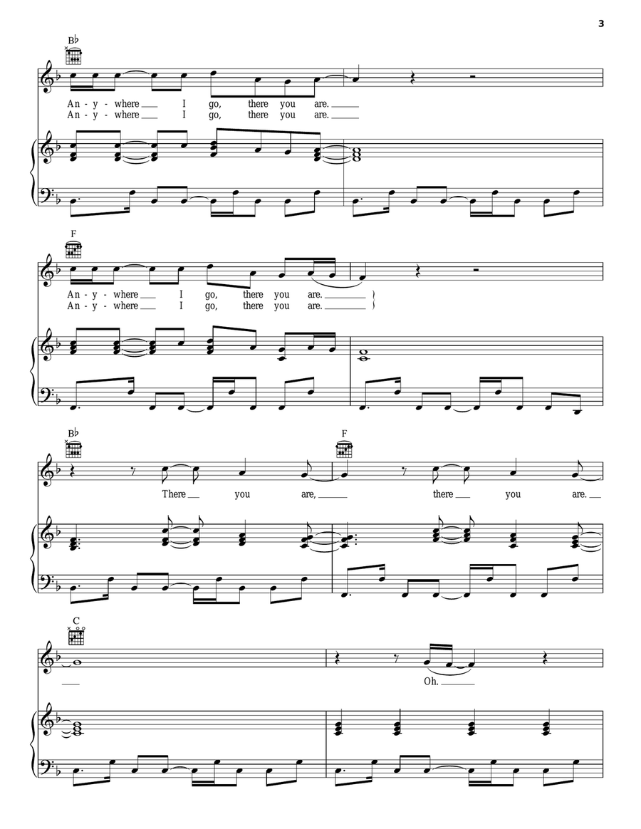 Fire And The Flood Fire And The Flood Piano, Vocal, Guitar scores gallery preview page 3