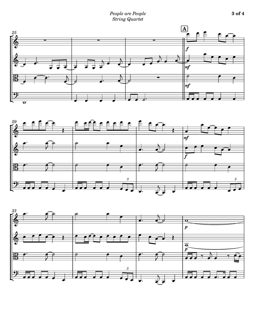 People Are People String Quartet scores gallery preview page 3