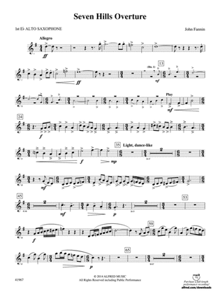 Seven Hills Overture: E-flat Alto Saxophone