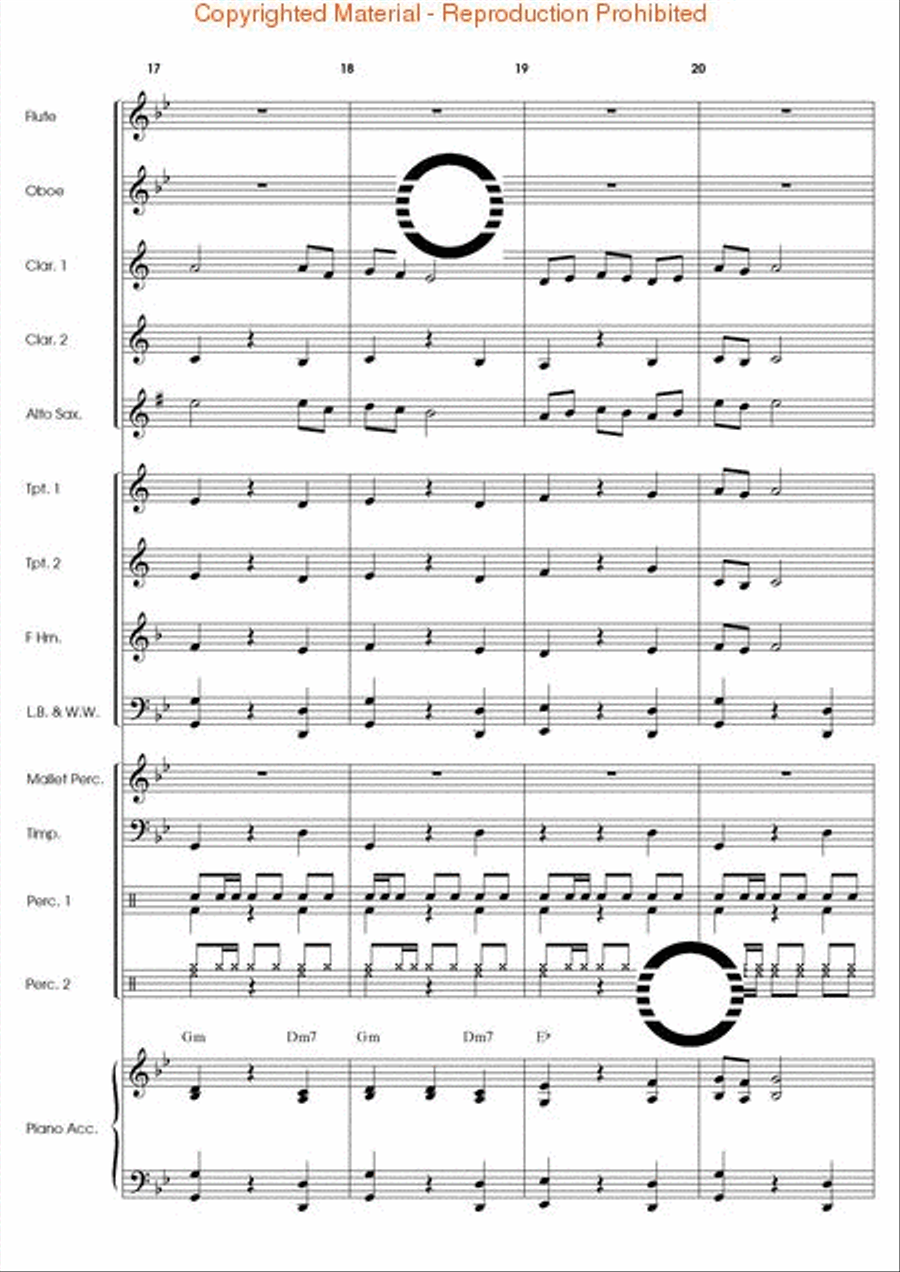 Fandango El Dorado Concert Band scores gallery preview page 6