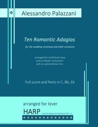 Book cover for Ten Romantic Adagios for the wedding ceremony and other occasions