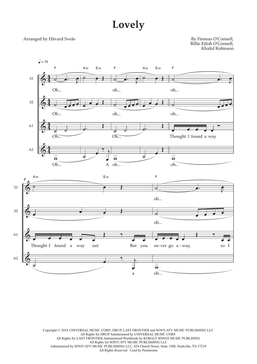 Lovely SSAA scores gallery preview page 1