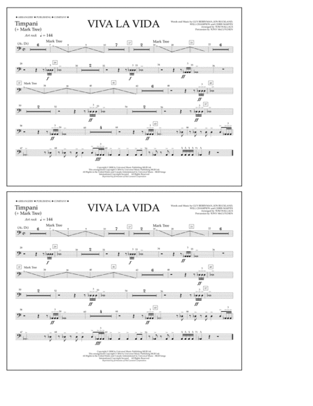 Viva La Vida - Timpani