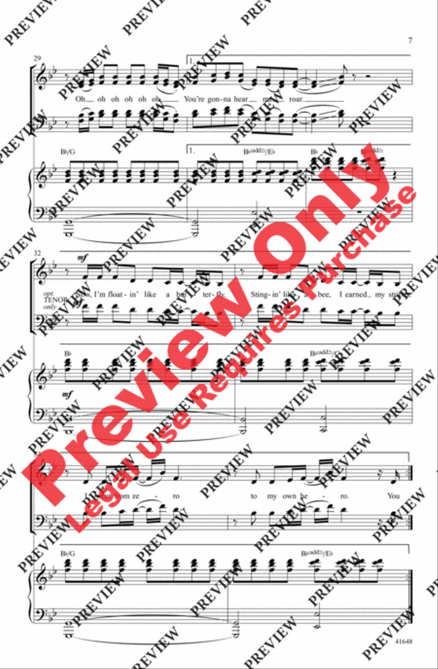 Roar - SoundTrax CD (CD only) Choir scores gallery preview page 7