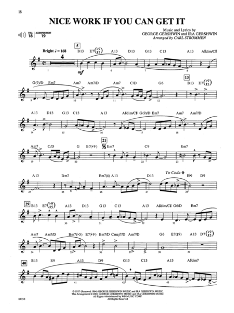 Gershwin by Special Arrangement Trumpet Solo scores gallery preview page 4