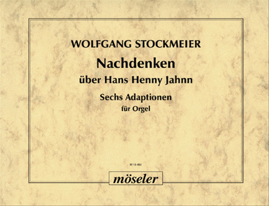 Nachdenken uber Hans Henny Jahnn Wk 294