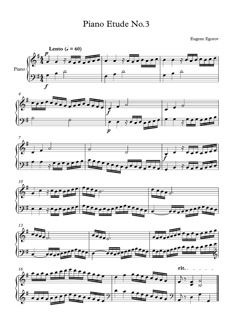 15 Easy Piano Etudes 15 Easy Piano Etudes Piano Method scores gallery preview page 4