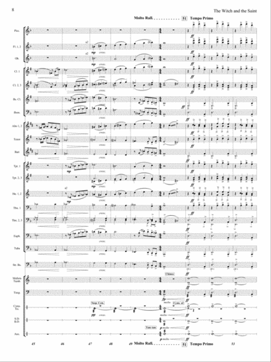 The Witch and The Saint The Witch and The Saint Concert Band scores gallery preview page 7