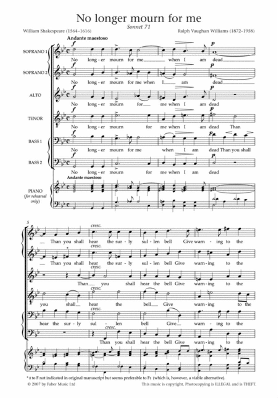 Two Partsongs for mixed voices 4-Part scores gallery preview page 2