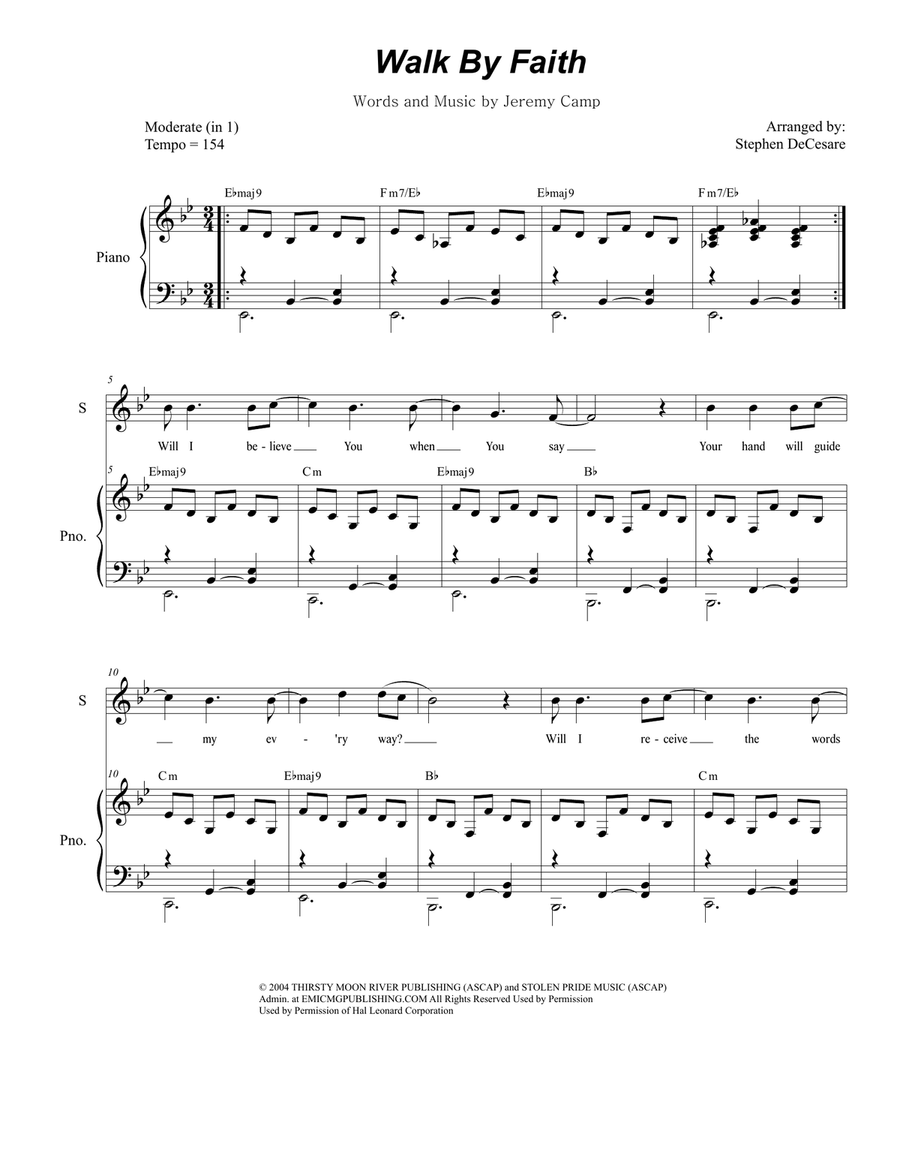Walk By Faith SA scores gallery preview page 1