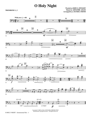 O Holy Night - Trombone 1 & 2