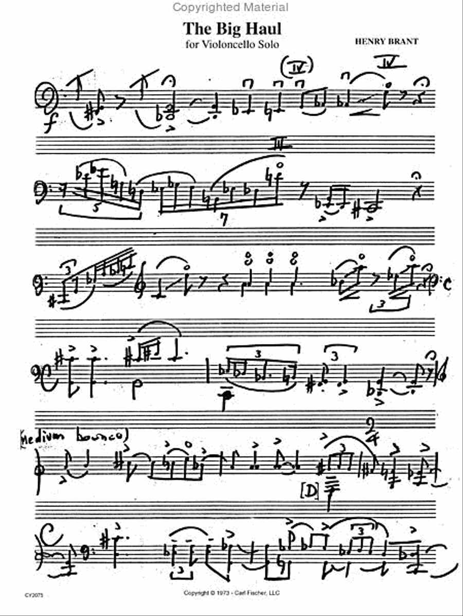 The Big Haul The Big Haul Cello scores gallery preview page 2
