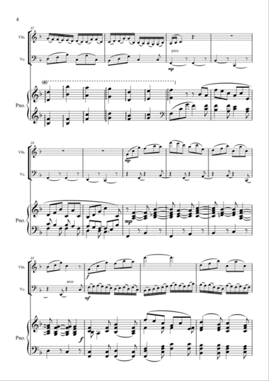 Berceuse Berceuse Piano Trio scores gallery preview page 4
