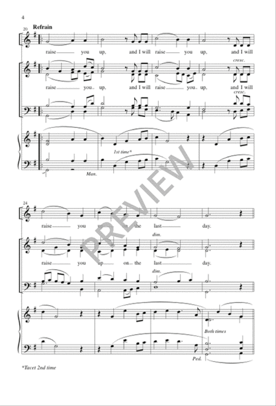 I Am the Bread of Life 4-Part scores gallery preview page 4