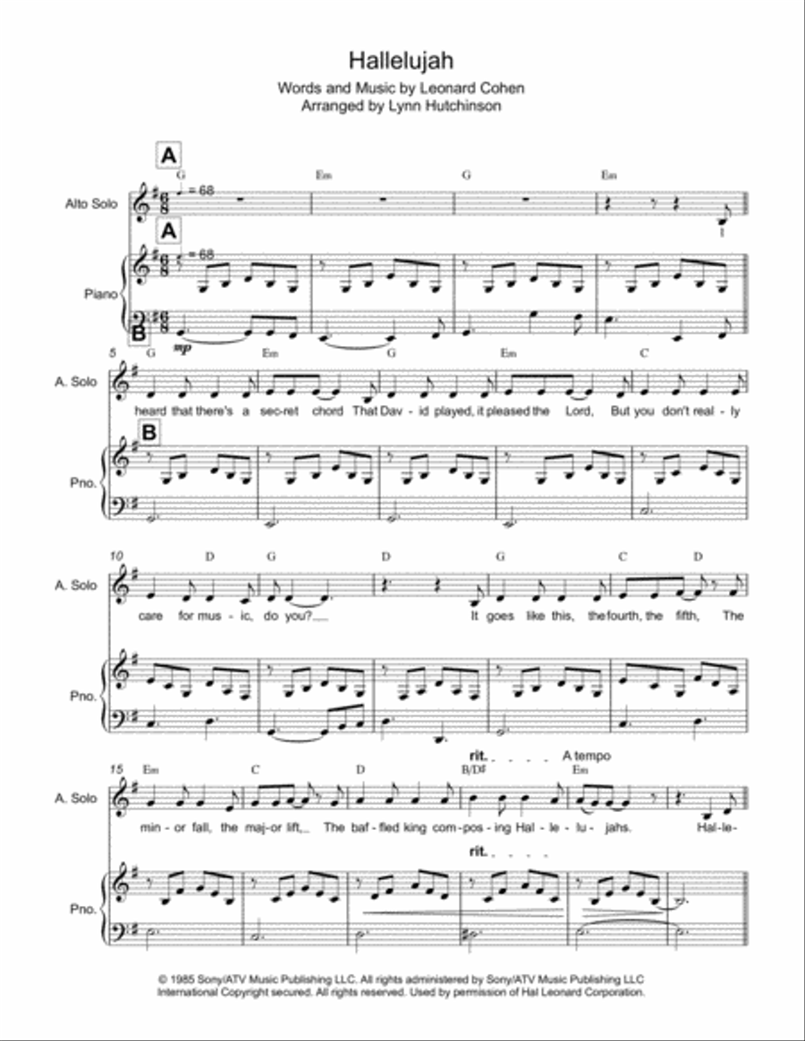 Hallelujah Hallelujah Small Ensemble scores gallery preview page 1