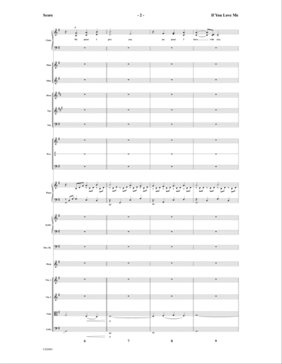 If You Love Me Choir scores gallery preview page 3