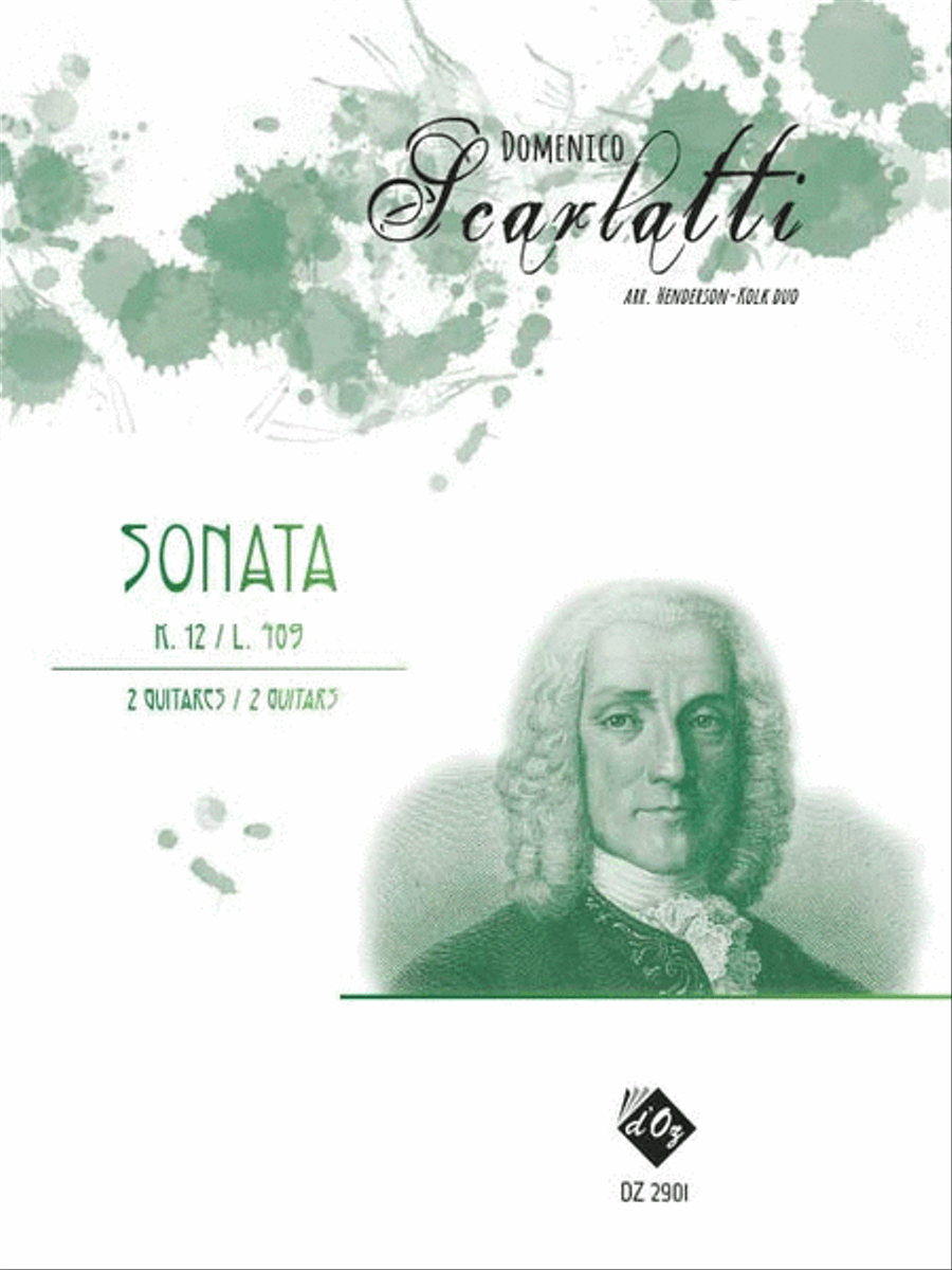 Sonata K. 12 / L. 489 Sonata K. 12 / L. 489 Classical Guitar scores gallery preview page 1