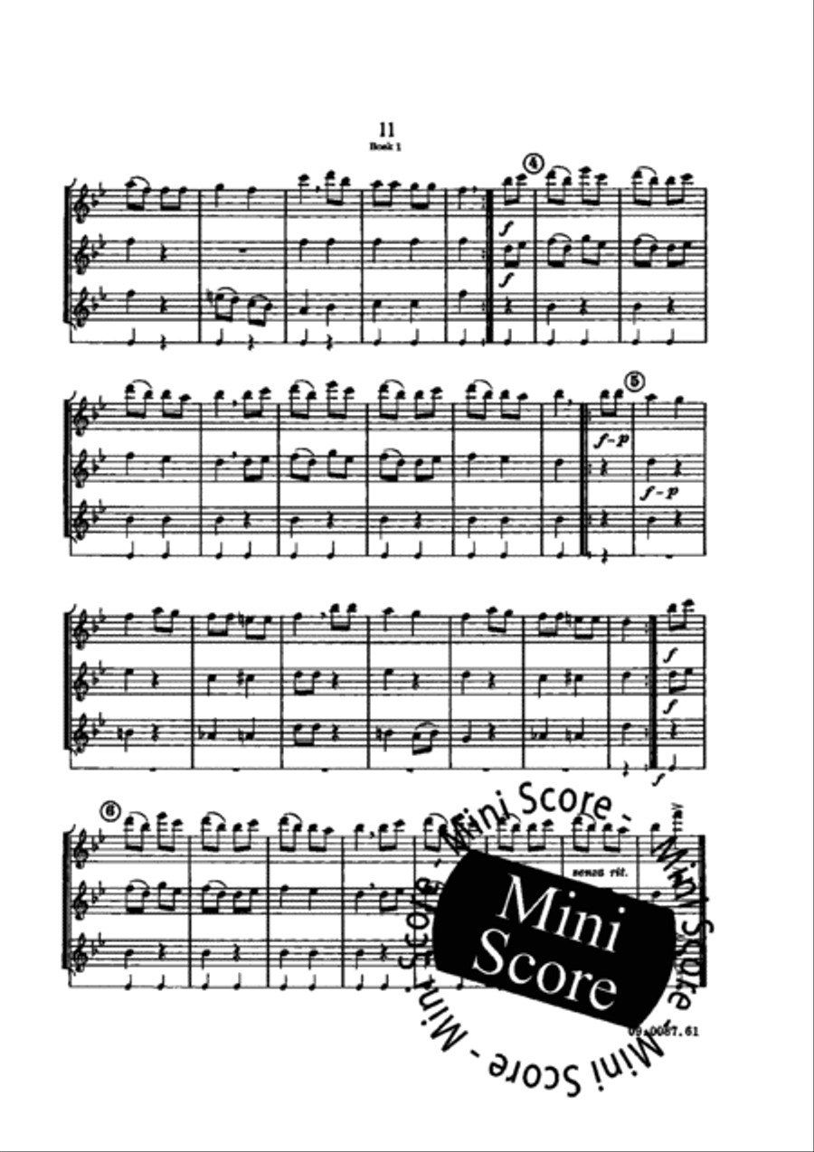 Jeunes Musiciens 1 (Flex 3) Flute Trio scores gallery preview page 15