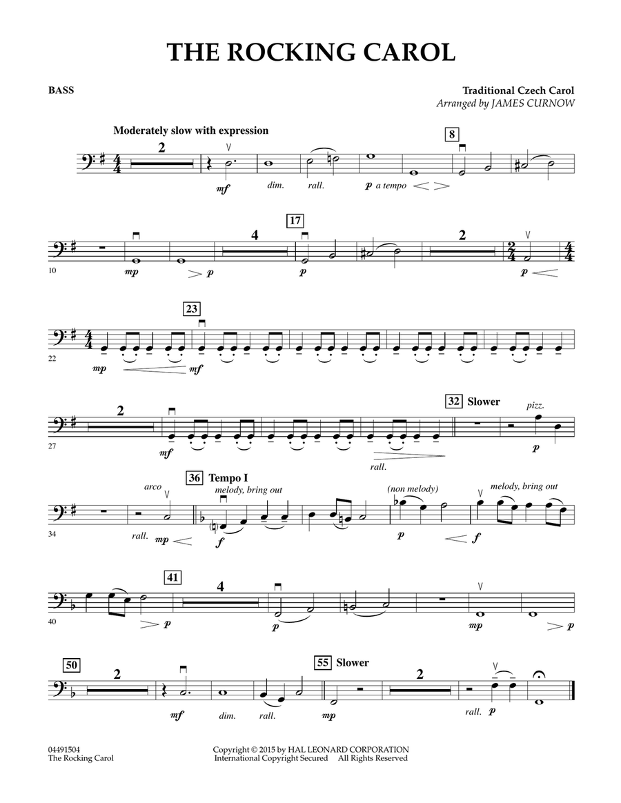 The Rocking Carol - Bass Orchestra scores gallery preview page 1