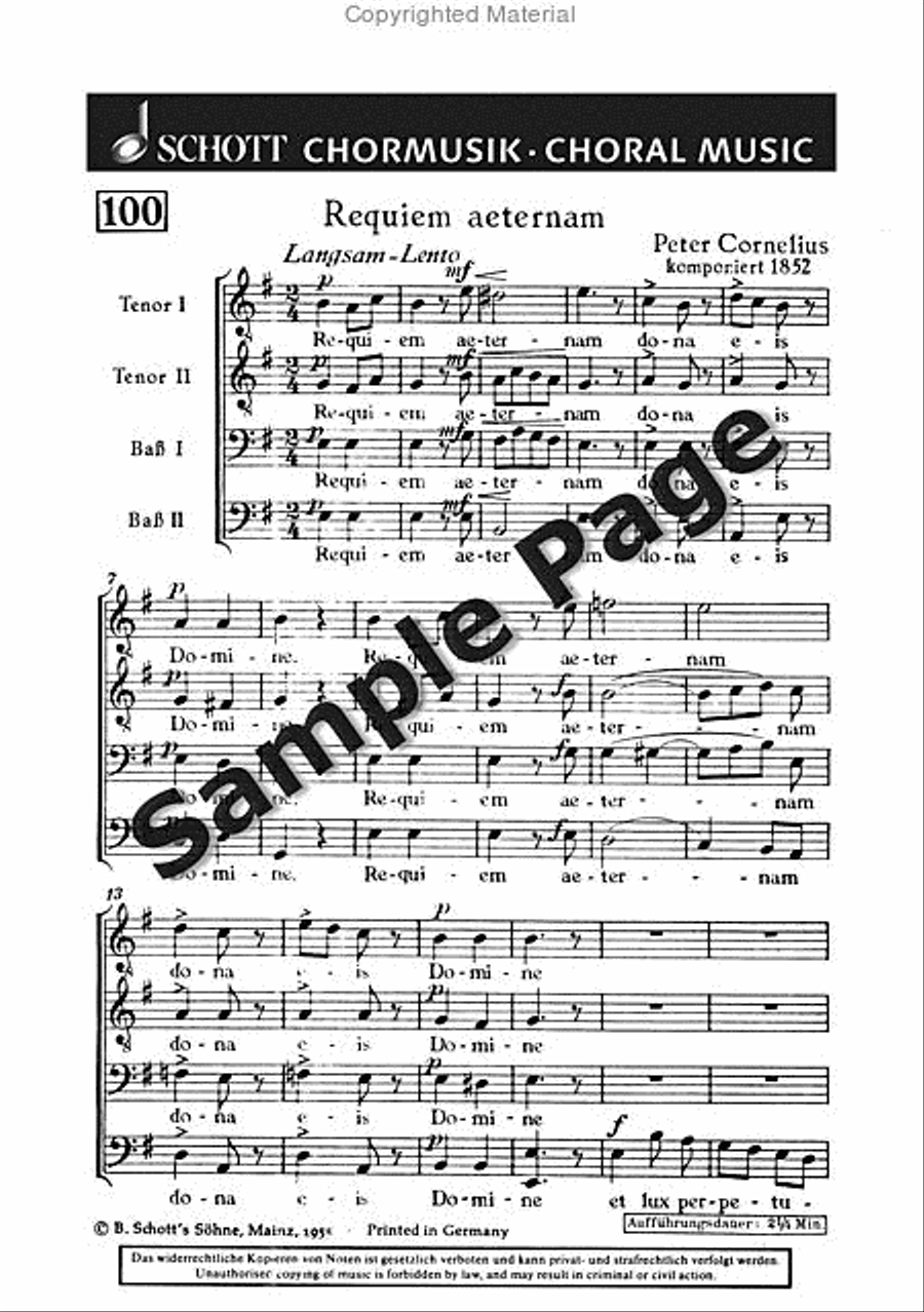 Requiem Aeternam (1852) Requiem Aeternam (1852) TTBB scores gallery preview page 2