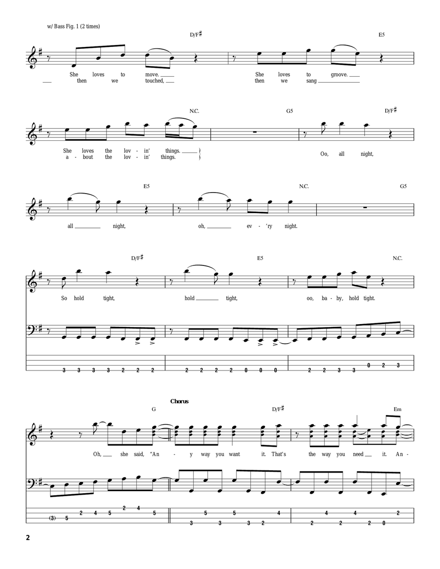 Any Way You Want It Acoustic Guitar scores gallery preview page 2