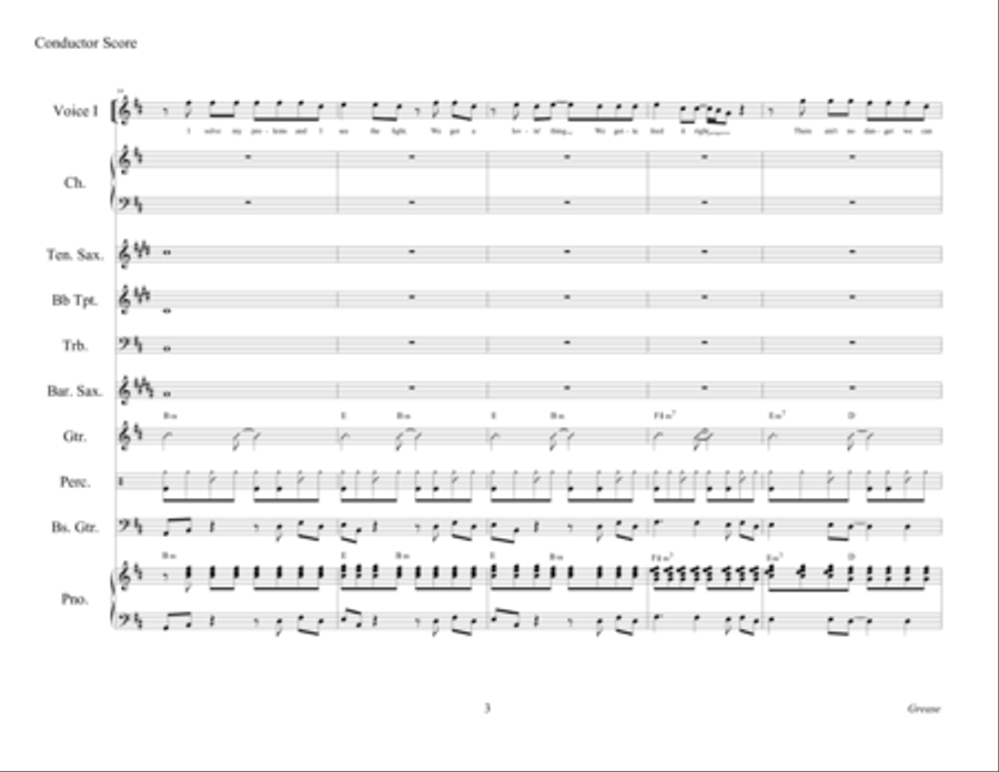 Grease Tenor Saxophone scores gallery preview page 5