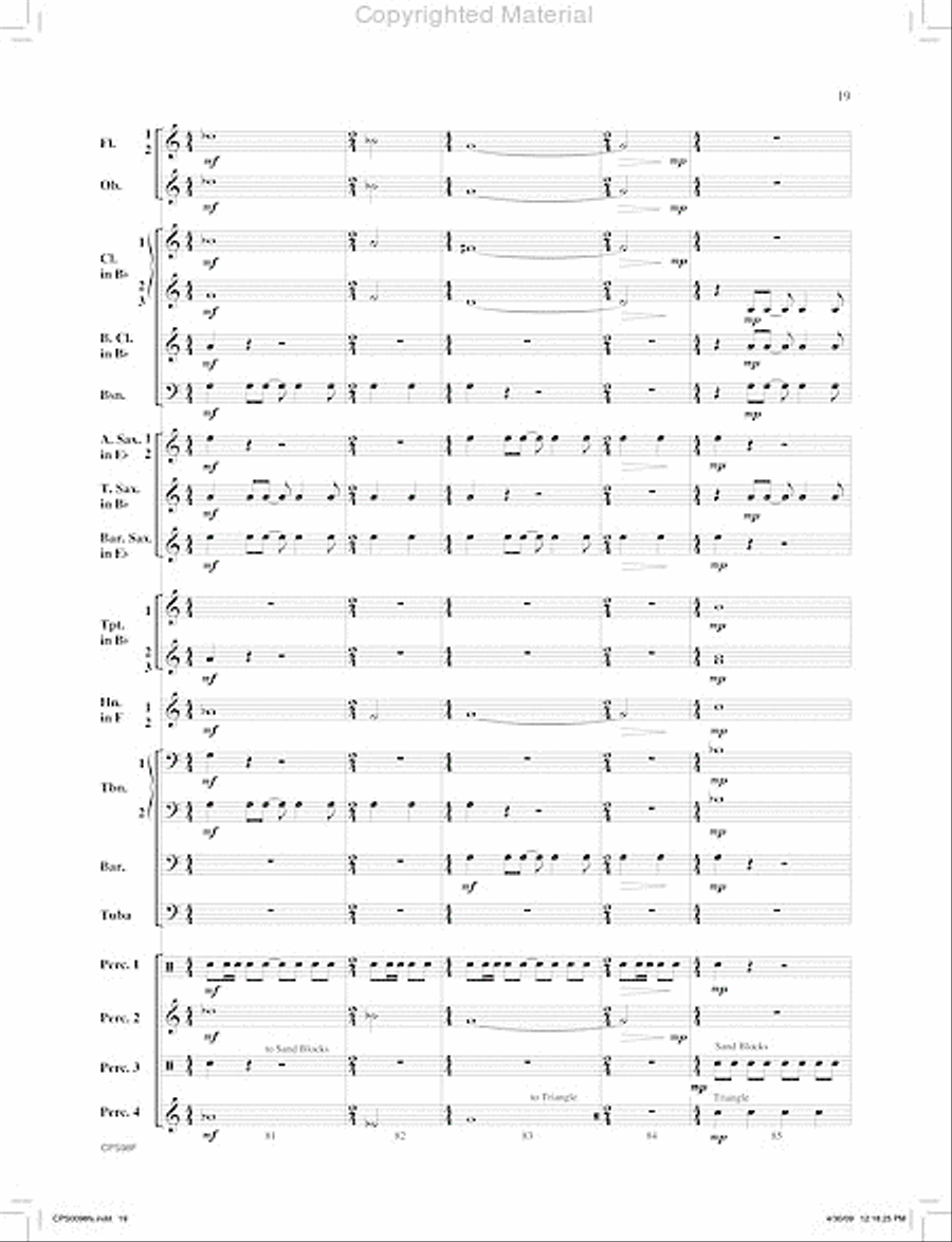 I. Jambo (from Ngoma Za Kenya) Concert Band scores gallery preview page 20