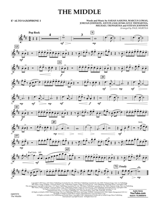 The Middle (arr. Paul Murtha) - Eb Alto Saxophone 1